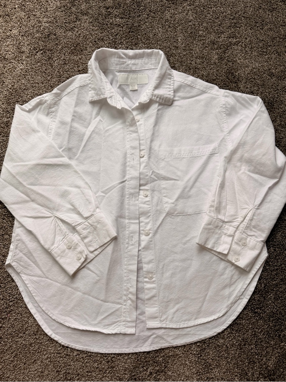Zara kids White Casual Button-Down Shirt